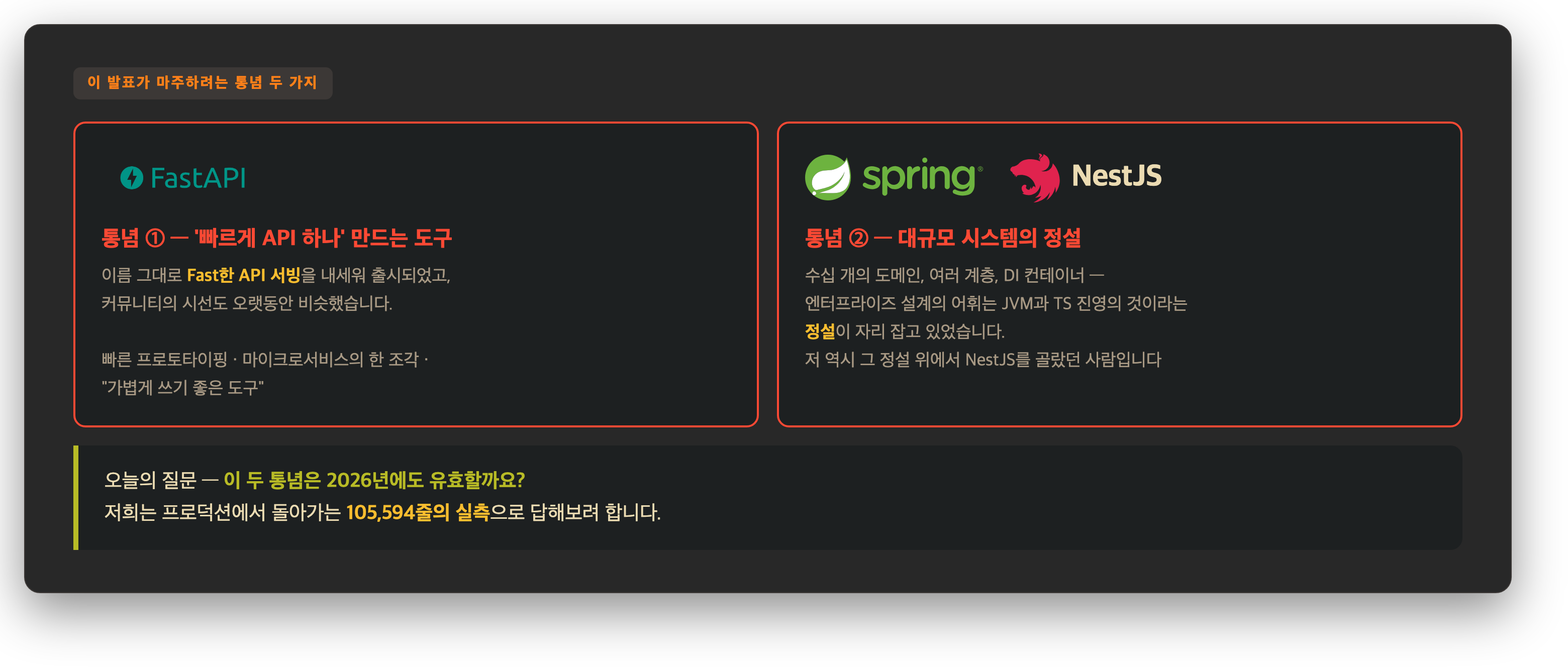 이 발표가 마주하려는 통념 두 가지
